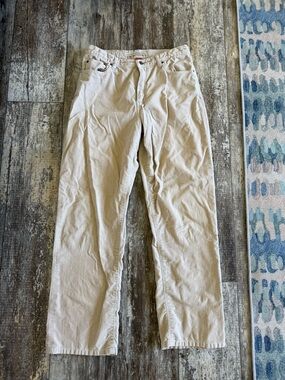 2 for $20 sale: Christopher blue stretch lightweight tan corduroy pants - 10